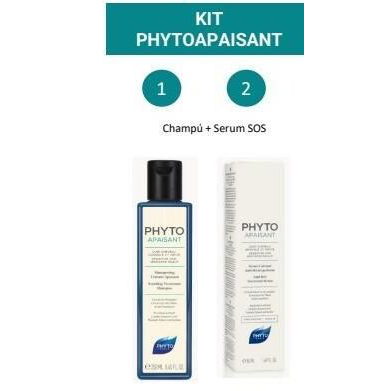 PHYTO PROGRAMA CALMANTE CUERO CABELLUDO SENSIBLE CHAMPU+SERUM