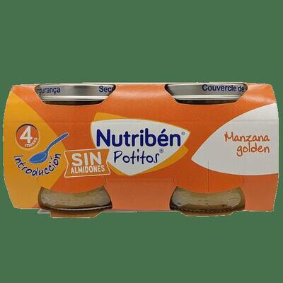 NUTRIBEN POTITOS MANZANA GOLDEN 2 ENVASES 120 G