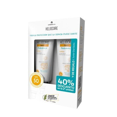 HELIOCARE PACK PEDIATRICS LOTION SPF 50 200ML 2 UNID 40 DTO