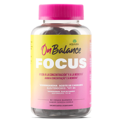 AQUILEA ONBALANCE FOCUS 60 GOMINOLAS SABOR CEREZA