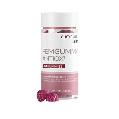 CUMLAUDE LAB: FEMGUMMY ANTIOX 60 GUMMIES SABOR FRUTAS DEL BOSQUE