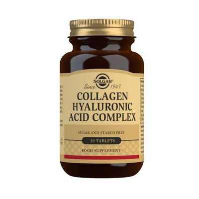 SOLGAR COLLAGEN HYALURONIC ACID COMPLEX 30 TABLETS