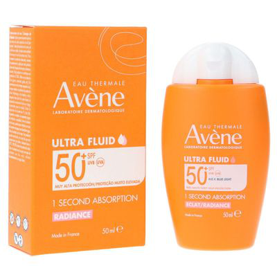 EAU THERMALE AVENE 1 SEGUNDO ULTRA FLUID LUMINOSIDAD SPF 50  1 ENVASE 50 ML AVEN