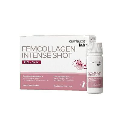 CUMLAUDE LAB: FEMCOLLAGEN INTENSE SHOT 7 VIALES 25 ML SABOR ARANDANO
