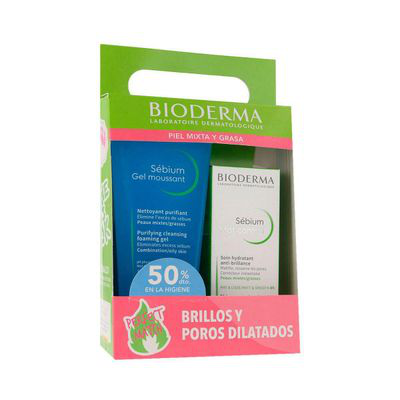 BIODERMA PACK SEBIUM MAT CONTROL 40 ML   SEBIUM GEL MOUSSANT 200ML