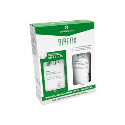 BIRETIX DUO GEL 30ML   MINITALLA CLEANSER 75ML REGALO IFCANTABRIA