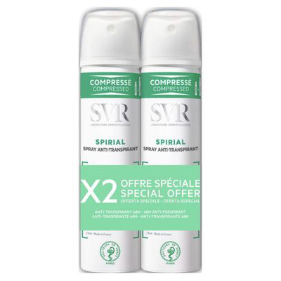 SVR DUPLO SPRAY ANTI TRANSPIRANTE 24H 2X75ML LABSVR ESPAÑA