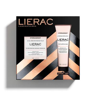 LIERAC COFRE NAVIDAD HYDRAGENIST GEL CREMA 50ML + MASK REPULPANTE 75ML