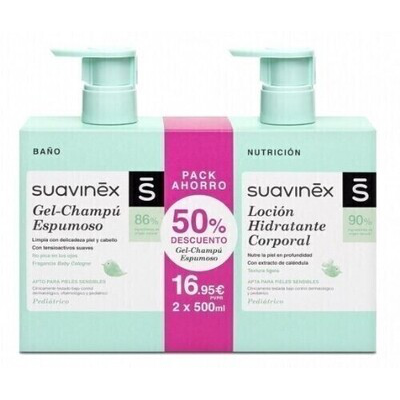 SUAVINEX DUPLO GEL ESPUMOSO   LOCION  1 ENVASE 500 ML   1 EN