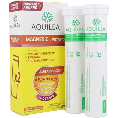 AQUILEA MAGNESIO  POTASIO  28 COMPRIMIDOS EFERVESCENTES