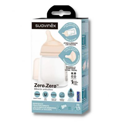 BIBERON ANTICOLICO ZERO ZERO SUAVINEX TETINA A