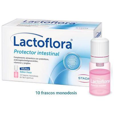 LACTOFLORA PROTECTOR INTESTINAL ADULTO  10 VIALES 7 ML SABOR