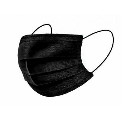 MASCARILLA 3 CAPAS NEGRA 10 UNIDADES
