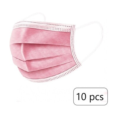 MASCARILLAS 3 CAPAS INFANTIL ROSA 10 UNIDADES