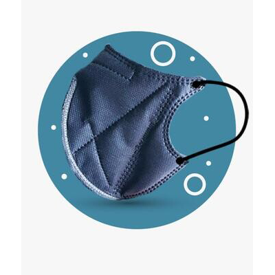 MASCARILLA ERGONATURAL ADULTO AZUL MARINO 2 UNIDADES