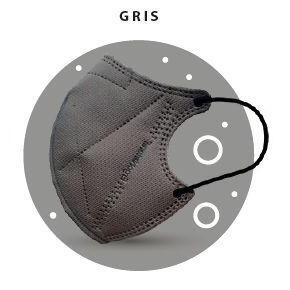 MASCARILLA ERGONATURAL ADULTO GRIS 2 UNIDADES