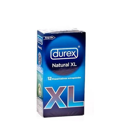 DUREX NATURAL  XL 12 UNIDADES