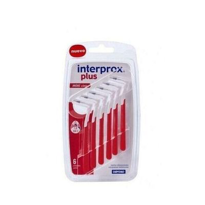 INTERPROX PLUS MINI CONICO ( ROJO) 6 UNIDADES-VI