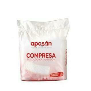 COMPRESAS ALGODON TOCOLOGICAS 20 U APOSAN