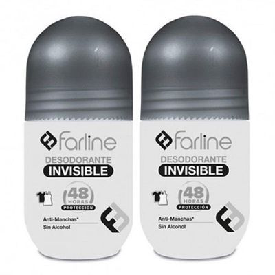 DESODORANTE INVISIBLE DUPLO 2X50ML FARLINE