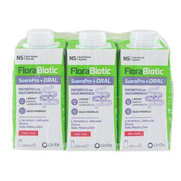 NS FLORABIOTIC SUEROPRO SABOR FRESA 3X200 ML