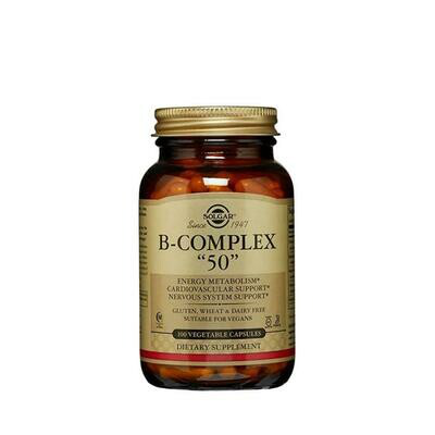SOLGAR B-COMPLEX 50 100 CAPSULAS