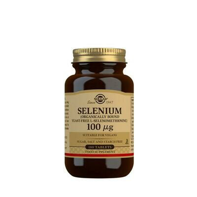 SOLGAR SELENIO 100 MG (SIN LEVADURA) 100 CAPSULAS