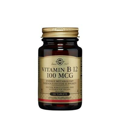 SOLGAR VITAMINA B12 100 MCG 100 CAPSULAS