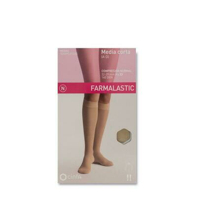 MEDIA CORTA (A-D) COMP NORMAL FARMALASTIC BEIGE