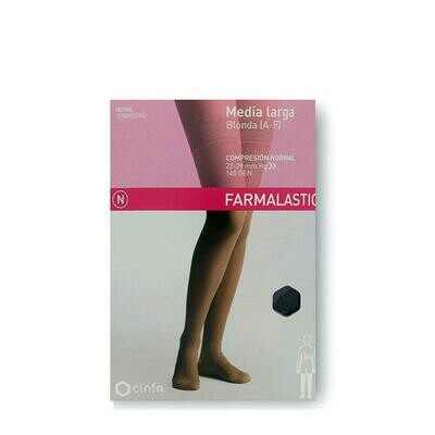 MEDIA LARGA (A-F) COMP NORMAL FARMALASTIC BLONDA NEGRA TALLA EXTRA GRANDE