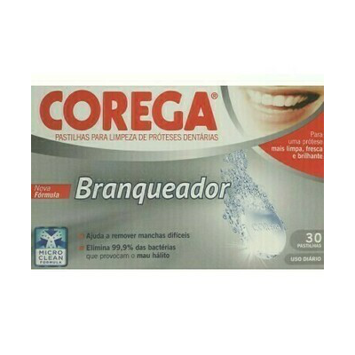 COREGA BLANQUEADOR LIMPIEZA PROTESIS DENTAL 30 T