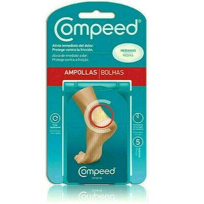 COMPEED AMPOLLAS HIDROCOLOIDE T- MED 5 U