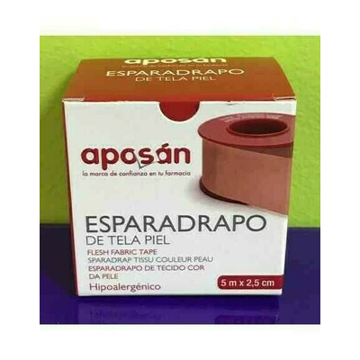 ESPARADRAPO APOSAN TELA PIEL 5 X 2.5 CM