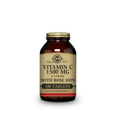 SOLGAR VITAMINA C 1500  CON ESCARAMUJO 90 CPS