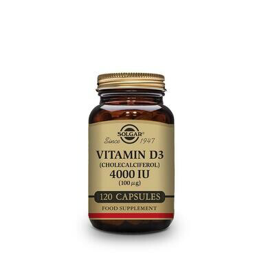 SOLGAR VITAMINA D3 4000 UI 100MCG 60 CAP
