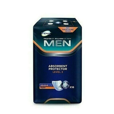ABSORB INC ORINA LIGERA TENA MEN LEVEL-3 16 U