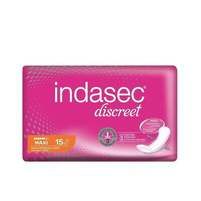 INDASEC DISCREET MAXI COMPRESA PERDIDAS LEVES 15