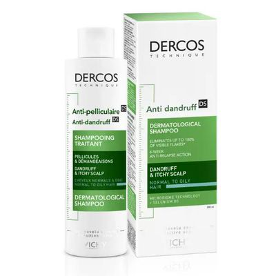 DERCOS TECHNIQUE ANTICASPA GRASA 200 ML