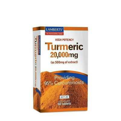 LAMBERTS CURCUMA 20.000 MG 60 COM TURMERIC