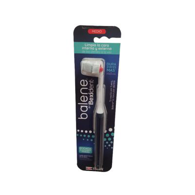 BALENE BY BEXIDENT CEPILLO DENTAL ADULTO 1 UNIDAD DUREZA MEDIA COLOR AZUL