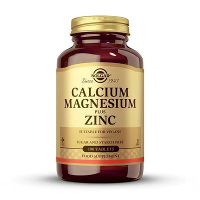 SOLGAR CALCIO MAGNESIO PLUS ZINC 100 COMP