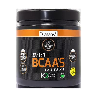 BCAAS + GLUTAMINA LIMON 275 G SPORT LIVE DRASANVI