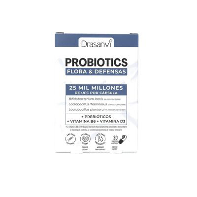 DRASANVI PROBIOTICS FLORA Y DEFENSAS 20 CAPSULAS
