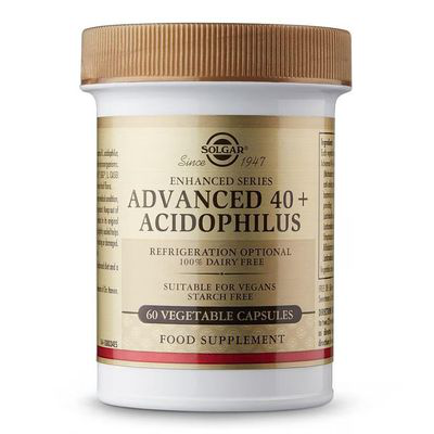 SOLGAR ADVANCED 40+ ACIDOPHILUS 60 CAPSULAS VEGETALES