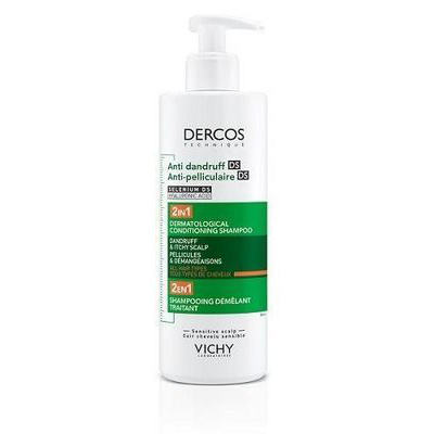 DERCOS CHAMPU ANTICASPA 2 EN 1 1 ENVASE 390 ML (VICHY)