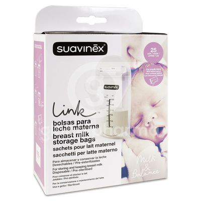 BOLSAS ALMACEN LECHE MATERNA SUAVINEX 25 BOLSAS
