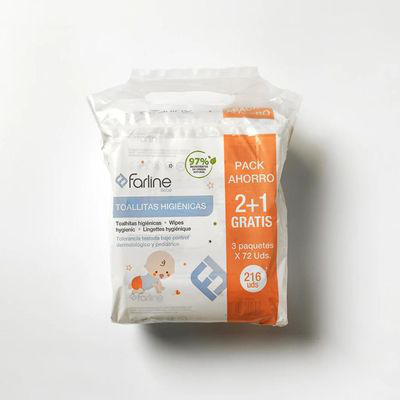FARLINE TRI-PACK TOALLITAS BEB