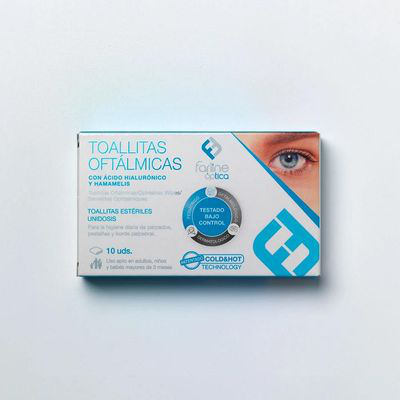 FARLINE TOALLITA OFTALMICA AH COLD HOT 10U