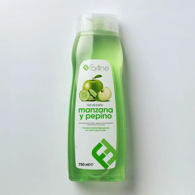 FARLINE GEL DE BAÑO MANZANA Y PEPINO 1 ENVASE 75