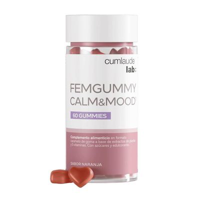 CUMLAUDE LAB: FEMGUMMY CALM&MOOD 60 GUMMIES SABOR NARANJA